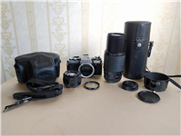 ست دوربین Fujica AX-5 با لنز نرمال و تله